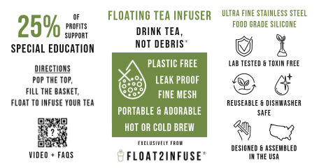 Floating Rainbow Tea Infuser - Cute Tea Infuser for Loose Leaf Tea