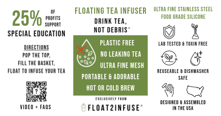 Floating 3D Sea Turtle Tea Infuser - Cute Animal Tea Infuser for Loose Tea