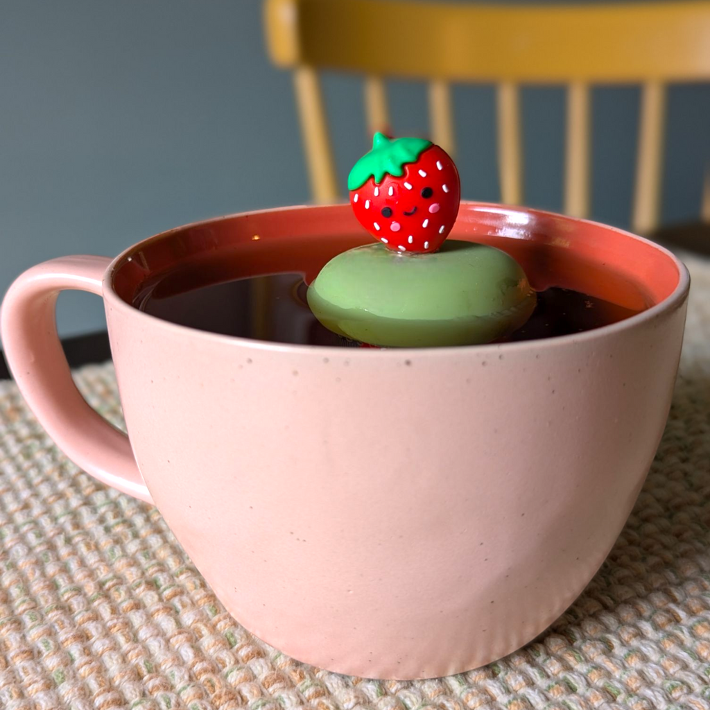 Floating Strawberry Tea Infuser - Cute Tea Infuser for Loose Leaf Tea