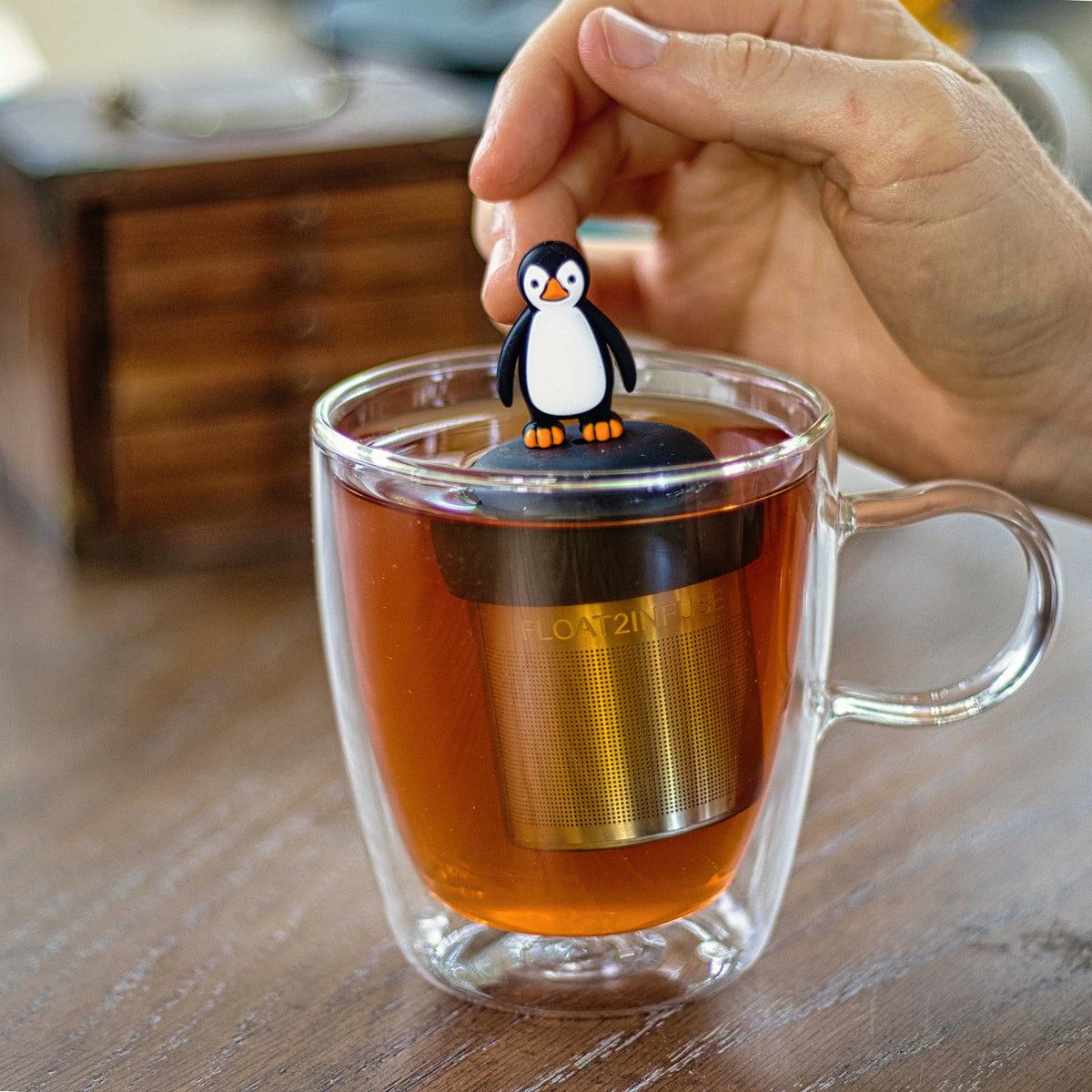 Floating Penguin Tea Infuser - Cute Animal Tea Infuser for Loose Leaf Tea