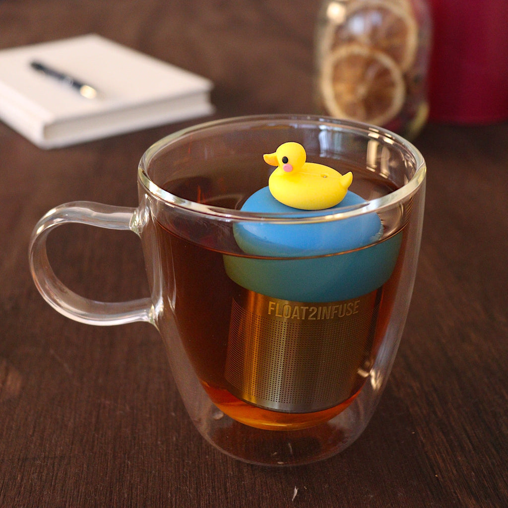 Floating Rubber Duckie Tea Infuser - Cute Animal Tea Infuser for Loose Tea