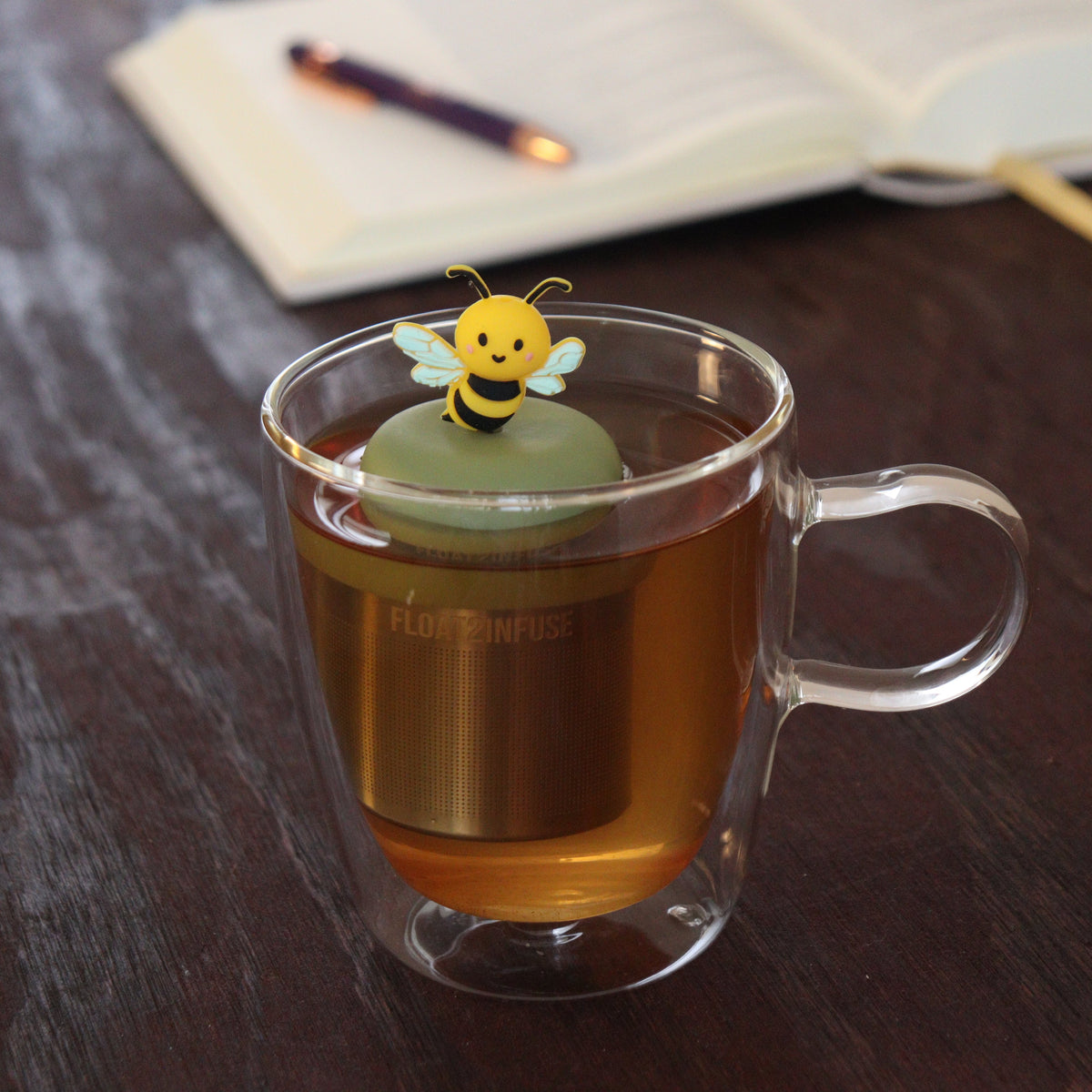 Floating Bumble Bee Tea Infuser - Cute Animal Tea Infuser for Loose Leaf Tea